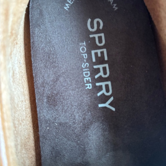 Sperry Tan Leather Slip-On Loafers - Picture 2 of 7